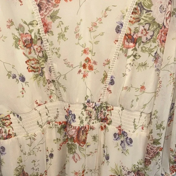 LC Lauren Conrad Floral Cream Dress - Picture 3 of 6